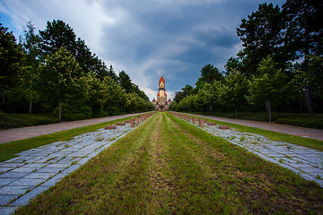 Image showing Sudfriedhof, the biggest graveyard in Leipzig, Germany