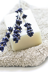 Image showing Lavender soap