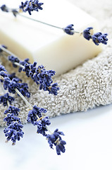 Image showing Lavender soap