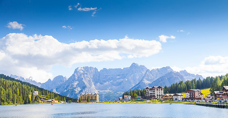 Image showing a Lake panorama -Italy