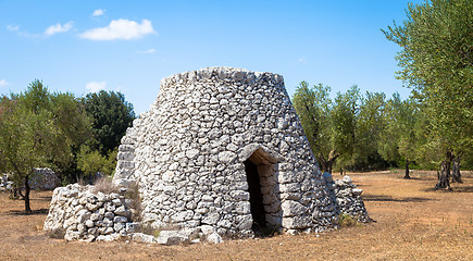 Image showing Puglia Region, Italy. Traditional warehouse made of stone