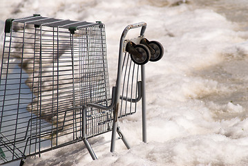 Image showing Abandoned Shopping Cart