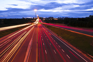 Image showing Night traffic
