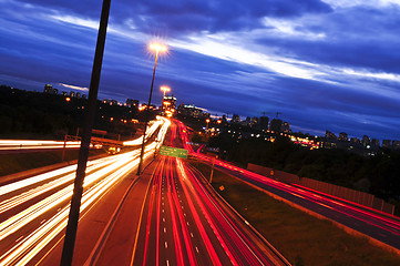 Image showing Night traffic