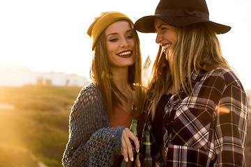 Image showing Enjoying life with a toast