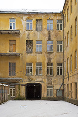 Image showing An old courtyard in Vilnius, Lithuania