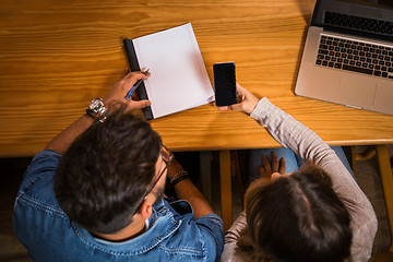 Image showing Students on the phone