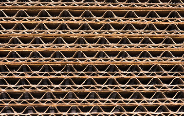 Image showing Corrugated cardboard background