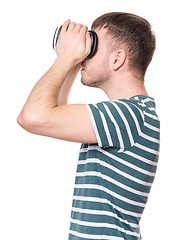 Image showing Man with VR glasses