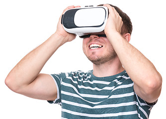 Image showing Man with VR glasses