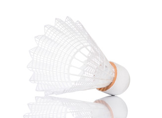 Image showing White shuttlecock for badminton