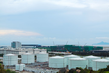 Image showing gas tank at day