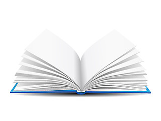 Image showing open book on white background