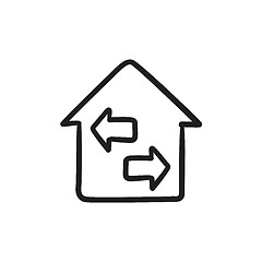 Image showing Property resale sketch icon.