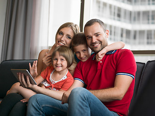 Image showing young cuple spending time with kids