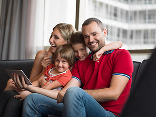 Image showing young cuple spending time with kids