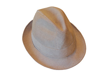 Image showing beige hat on white background