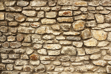 Image showing old stone wall texture