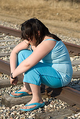 Image showing Depressed Girl