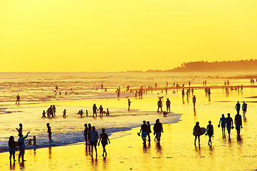 Image showing Walking on the beach. Bali