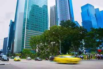 Image showing Rush hour in Singapore