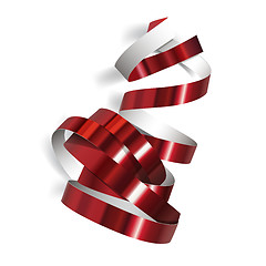 Image showing Festive ribbon on white background