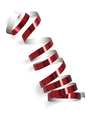 Image showing Festive ribbon on white background