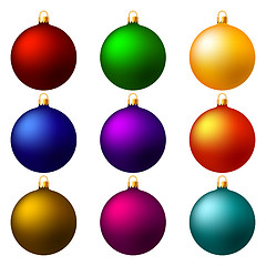 Image showing Christmas balls. Christmas decorations.