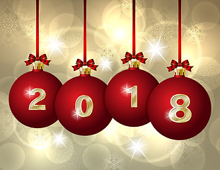 Image showing Glass Christmas Balls 2018