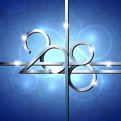 Image showing Happy New Year 2018 text design.