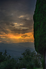 Image showing Mountain Sunset