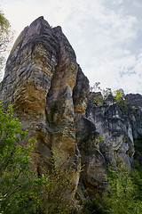 Image showing sandstone rocks - Prachovske skaly (Prachov Rocks)