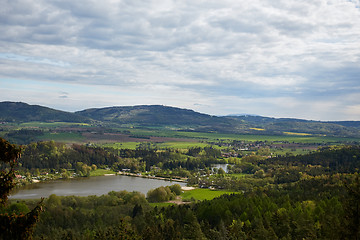 Image showing view from observation point in Prachovske skaly