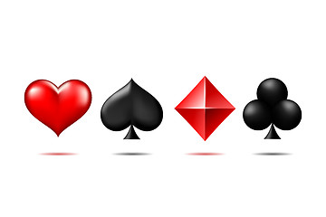 Image showing 3d Suit of playing cards.