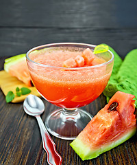 Image showing Jelly airy watermelon on table