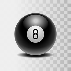 Image showing The magic ball of predictions for decision-making.