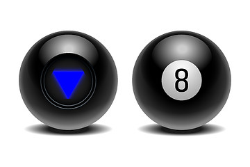 Image showing The magic ball of predictions for decision-making.