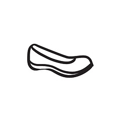 Image showing Female shoe sketch icon.