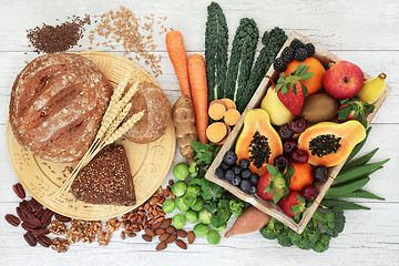 Image showing High Fiber Food for a Healthy Life