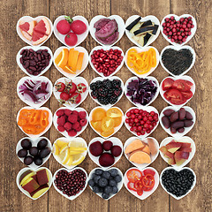 Image showing Anthocyanin Health Food Concept