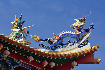 Image showing Detail of the Chinese Temple Kuala Lumpur