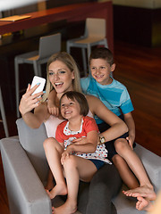 Image showing Family having fun at home