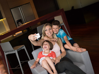 Image showing Family having fun at home