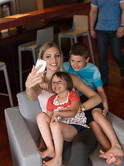 Image showing Family having fun at home