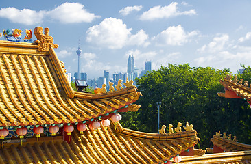 Image showing Detail of the Chinese Temple Kuala Lumpur