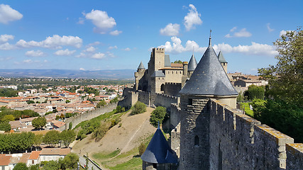 Image showing Medieval castle of Carcassonne, France