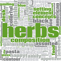 Image showing Herbs word cloud