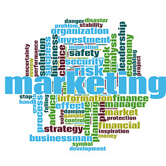 Image showing Marketing word cloud