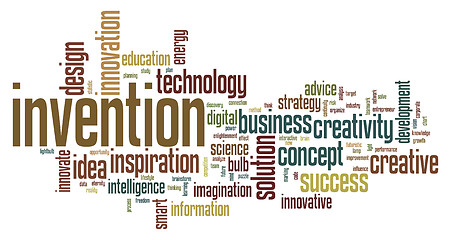 Image showing Invention word cloud