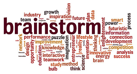 Image showing Brainstorm word cloud